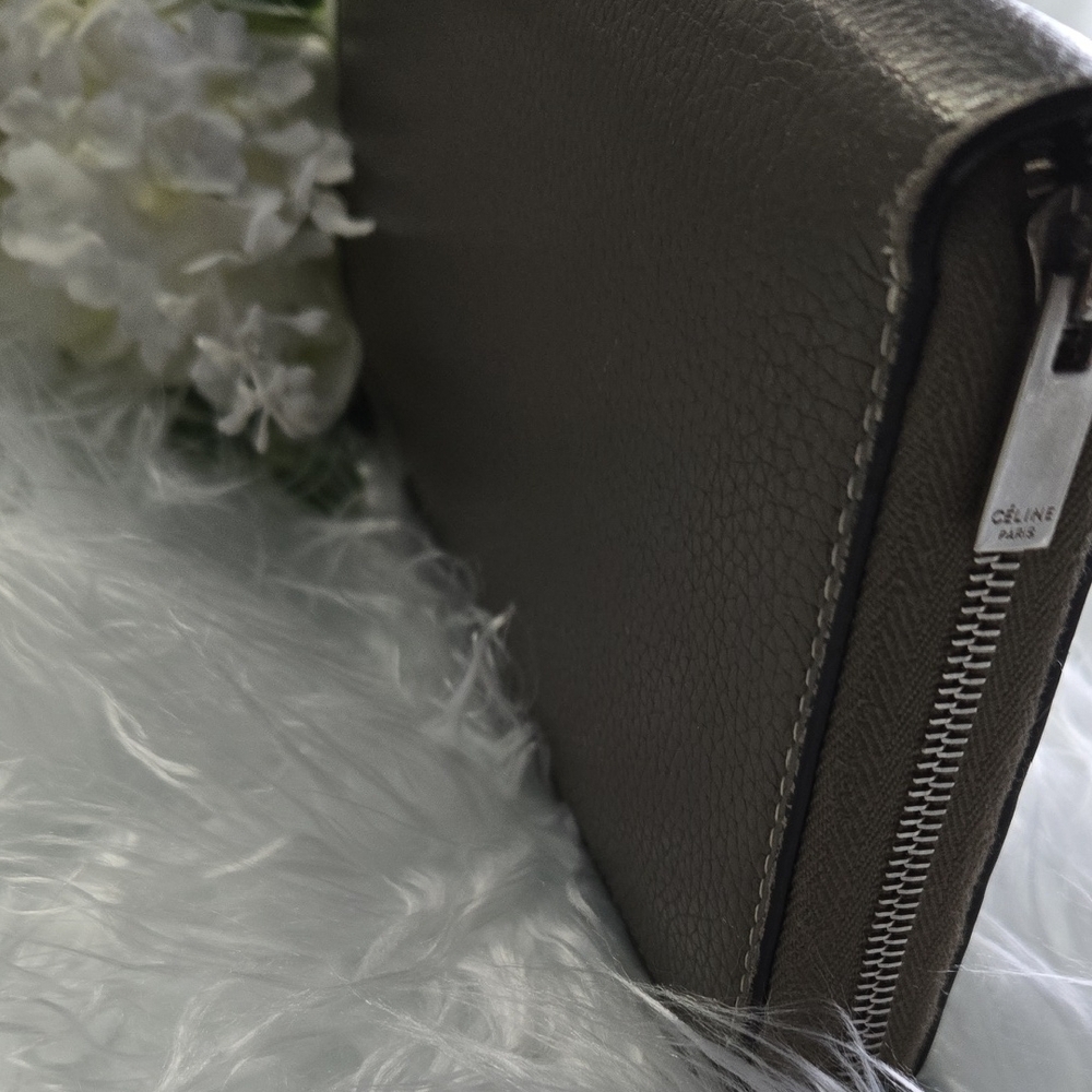 Celine Dark Brown Leather Wallet - Picture 6 of 14